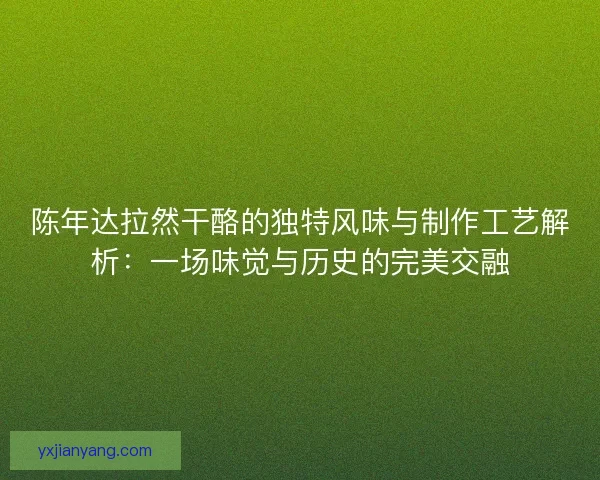 陈年达拉然干酪的独特风味与制作工艺解析：一场味觉与历史的完美交融